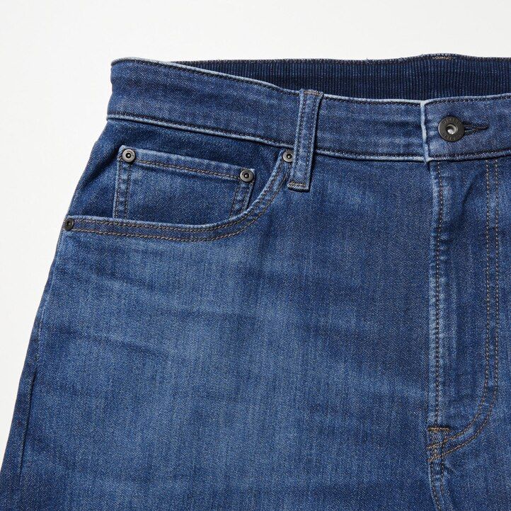 uniqlo ezy ultra stretch slim fit jeans für herren blau