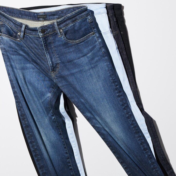 uniqlo herren ultra stretch skinny fit jeans schwarz