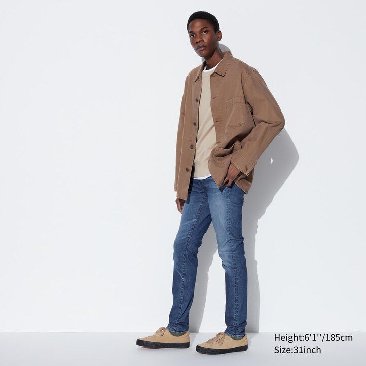 uniqlo ultra stretch skinny fit herrenjeans schwarz
