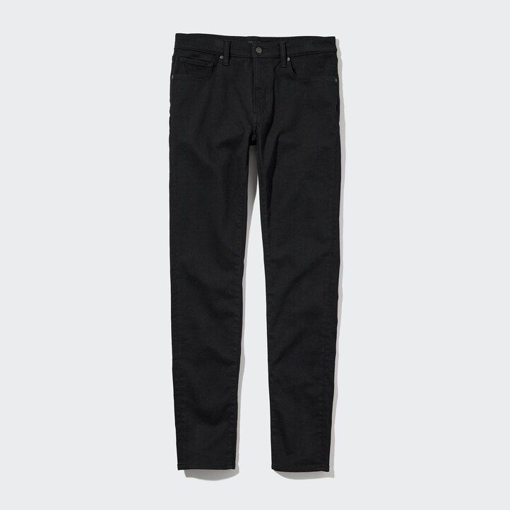 uniqlo ultra stretch skinny fit herrenjeans schwarz