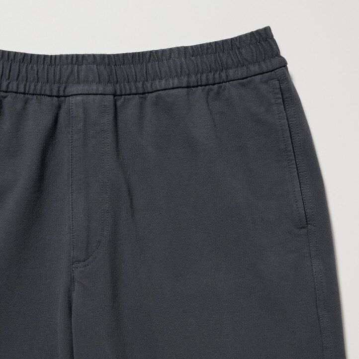 beige uniqlo jogginghose für herren gewaschenes jersey knöchellang