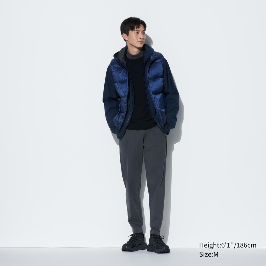 uniqlo ultra stretch dry ex jogginghose für herren dunkelgrau