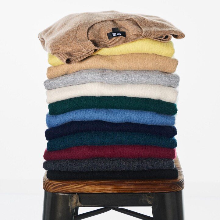 brauner uniqlo herrenpullover aus 100 merle mit rundhalsausschnitt