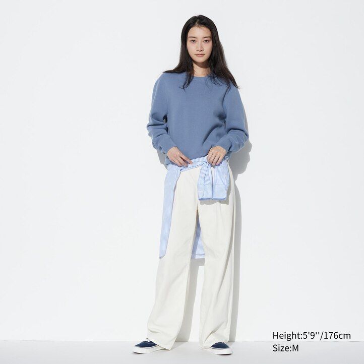 grüner waschbarer uniqlo milano rippstrickpullover für herren mit rundhalsausschnitt