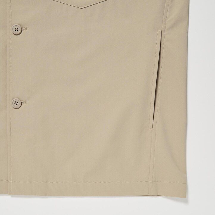 uniqlo airsense ultra light t-shirt herren-overshirt beige