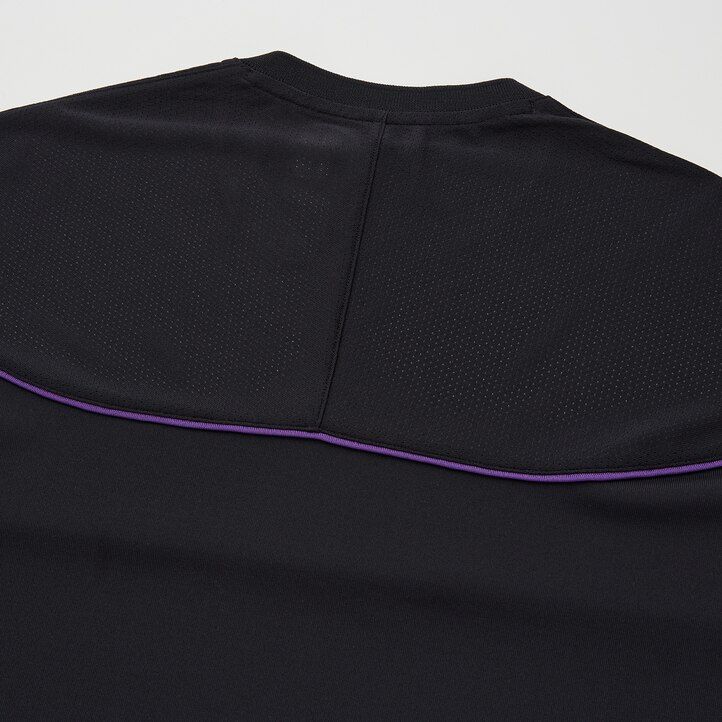 uniqlo herren-poloshirt roger federer dry ex us 2021 schwarz