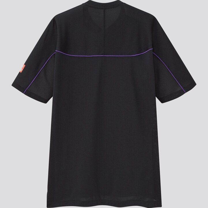 uniqlo herren-poloshirt roger federer dry ex us 2021 schwarz