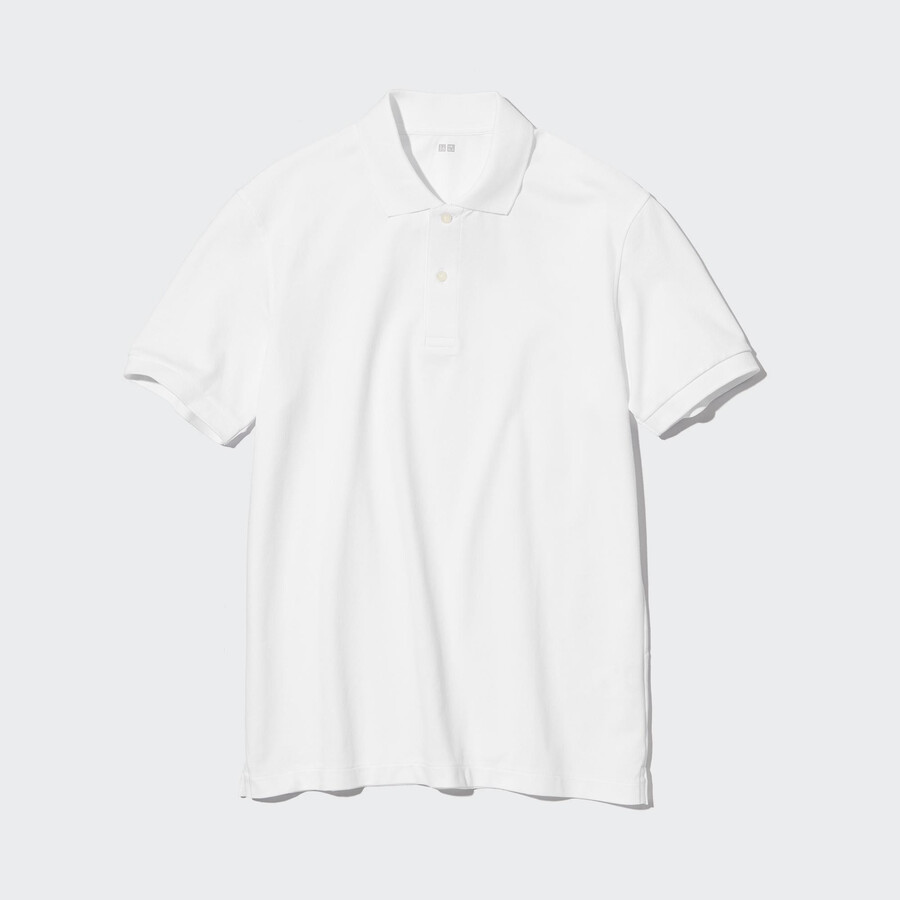 uniqlo dry piqué polohemd für herren weiß
