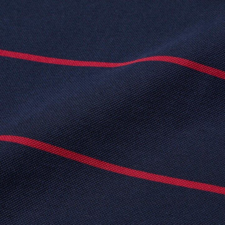 uniqlo dry piqué poloshirt für herren gestreift weiß