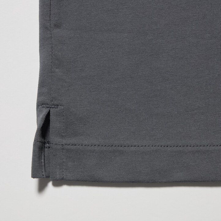 uniqlo airism poloshirt mit offenem kragen für herren rosa
