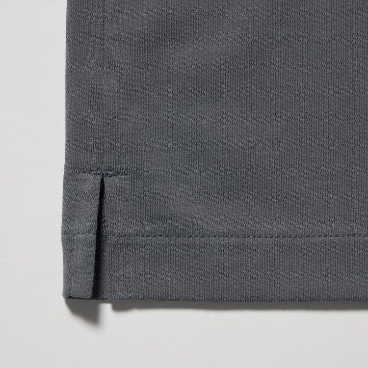 uniqlo airism herren-poloshirt mit skipperkragen grau