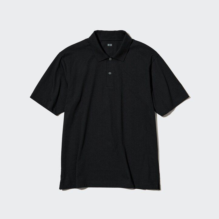 blaues uniqlo airism herren-polohemd