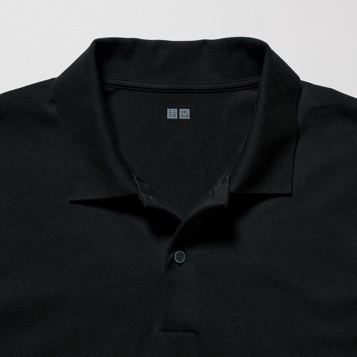 blaues uniqlo airism herren-polohemd