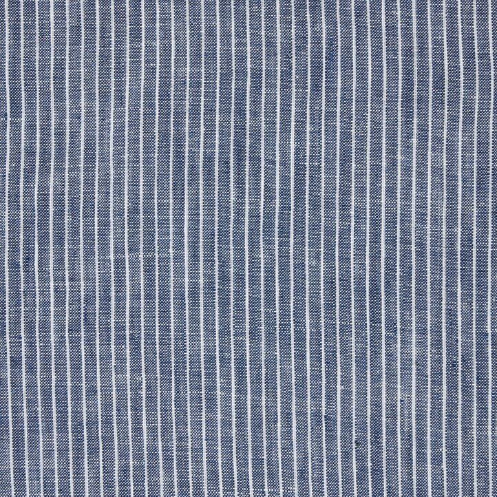 blaues uniqlo herrenhemd aus 100 premium-leinen mit streifenmuster und stehkragen in regulärer passform