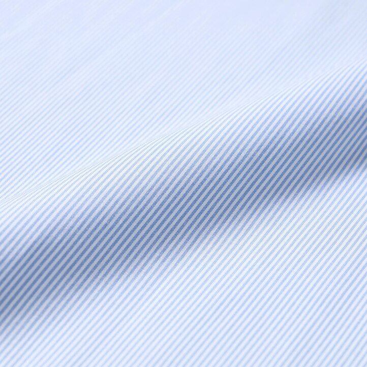 uniqlo herrenhemden bügelfrei reguläre passform gestreift mit halboffenem kragen blau
