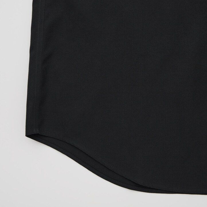 uniqlo herren-super-bügelfreies slim-fit-t-shirt mit normalem kragen weiß