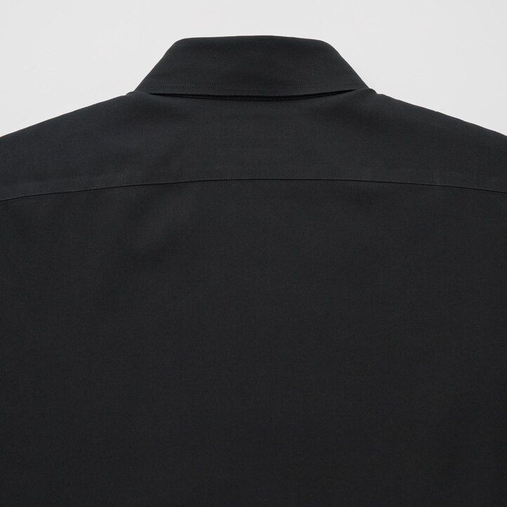 uniqlo herren-super-bügelfreies slim-fit-t-shirt mit normalem kragen weiß