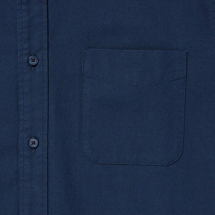 uniqlo herrenhemden oxford-stil normale passform normaler kragen weiß