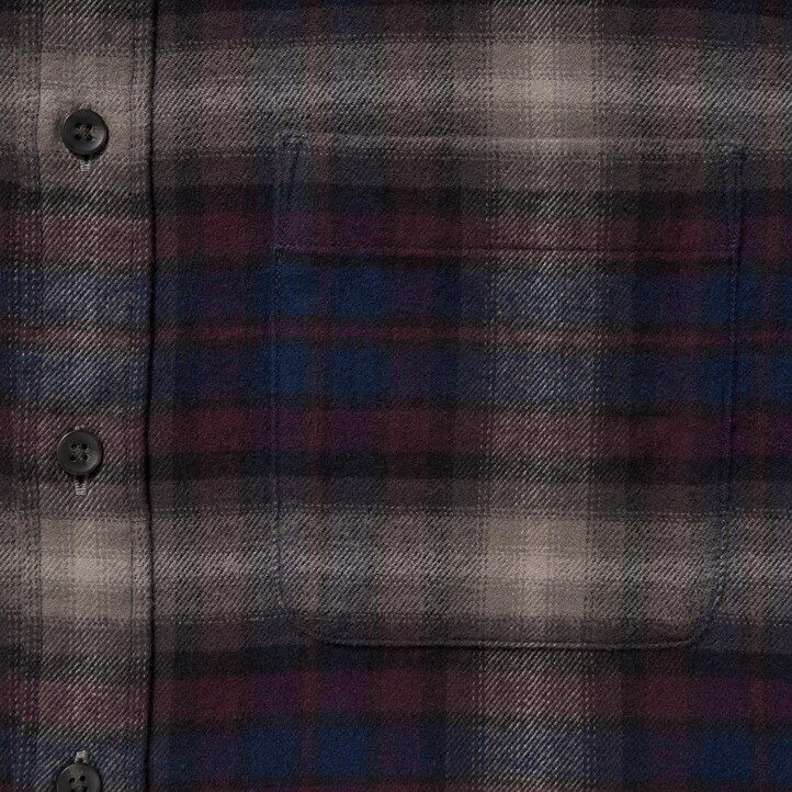 uniqlo flanellhemden reguläre passform kariert normaler kragen herrenhemden bordeauxrot