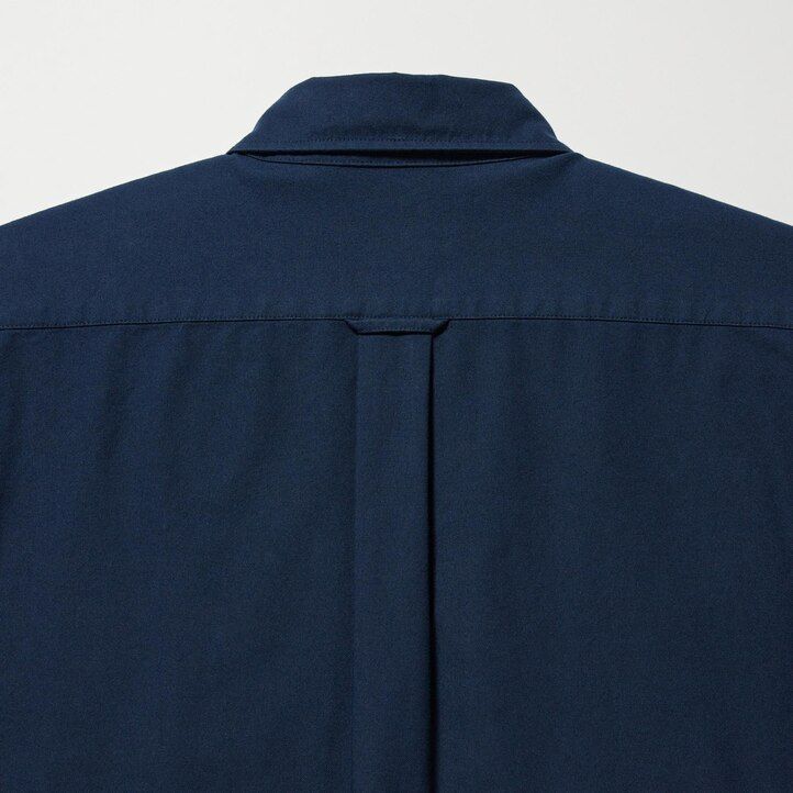 uniqlo slim fit oxford herrenhemden blau