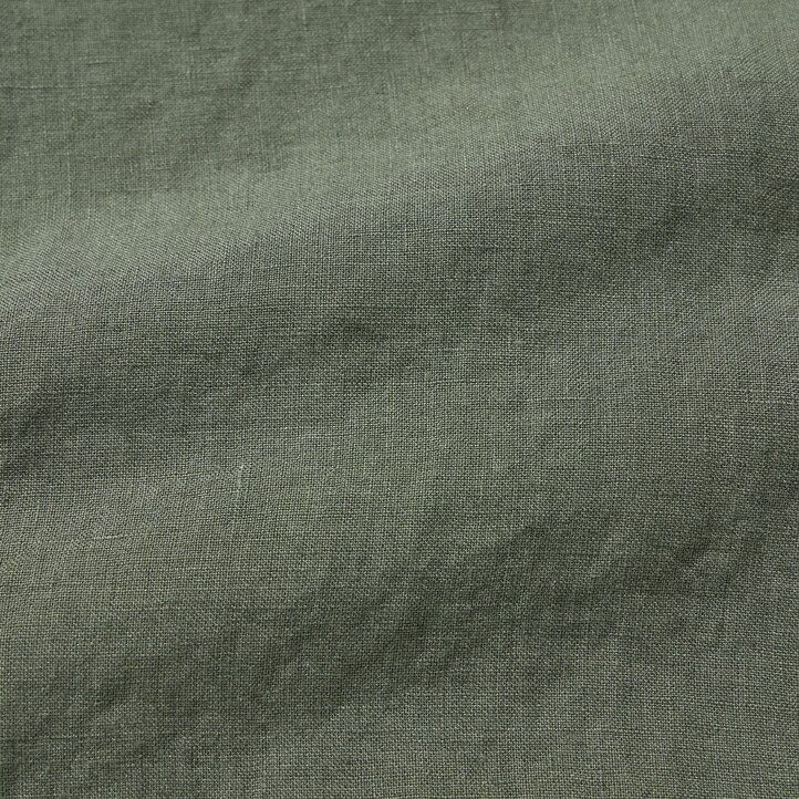 uniqlo herren-t-shirt aus 100 premium-leinen mit normaler passform und stehkragen blau