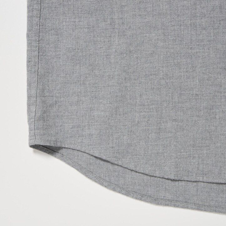 uniqlo flanellhemd normale passform button-down-kragen herrenhemd weiß
