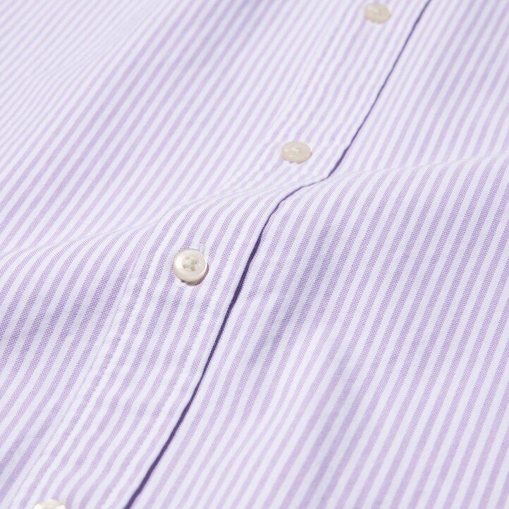 uniqlo herren-oxfordhemden schmal geschnitten gestreift grau