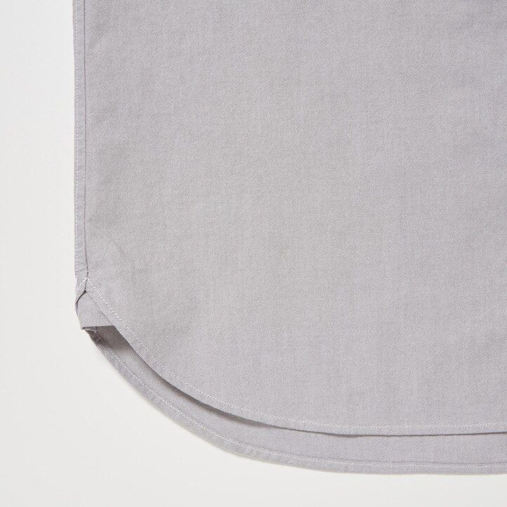 uniqlo herrenhemden reguläre passform oxford-stil button-down-kragen weiß