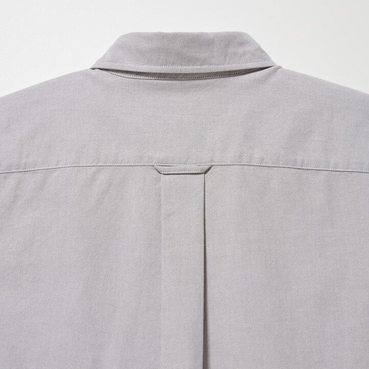 uniqlo herrenhemden reguläre passform oxford-stil button-down-kragen weiß