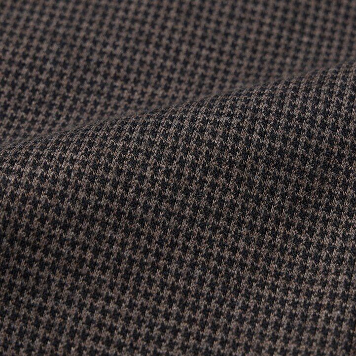 uniqlo herrenhose mit hahnentrittmuster knöchellänge dunkelbraun