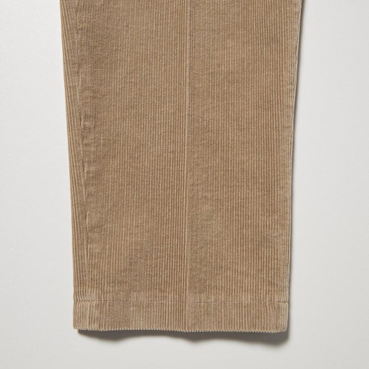 uniqlo smart cordhose für herren knöchellang beige