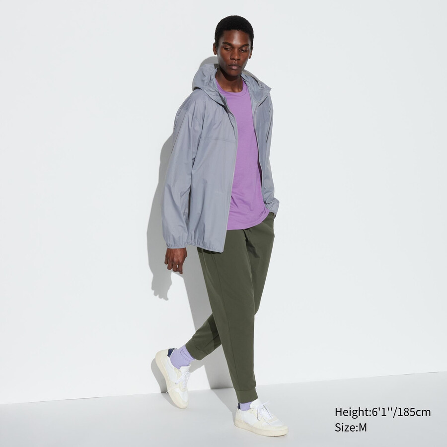uniqlo ultra stretch dry ex herrenhose olivgrün