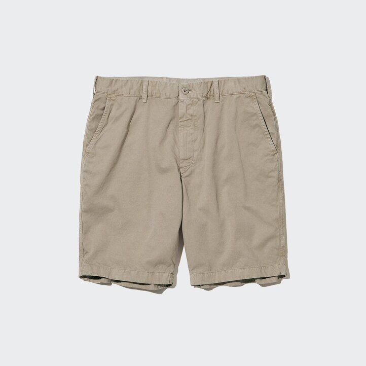 gelbe uniqlo chinos herrenhose