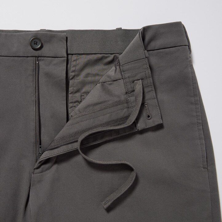 uniqlo herren-baumwollhose knöchellang beige