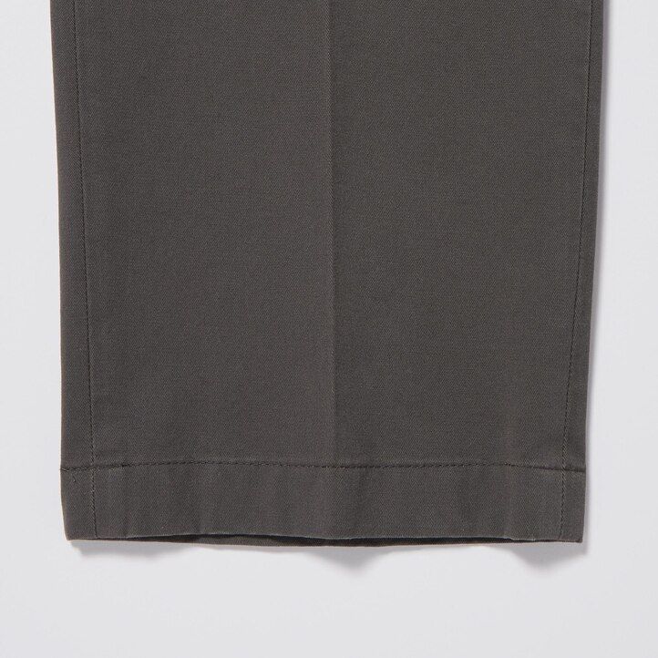 uniqlo herren-baumwollhose knöchellang beige