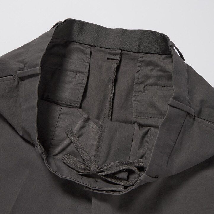 uniqlo herren-baumwollhose knöchellang beige