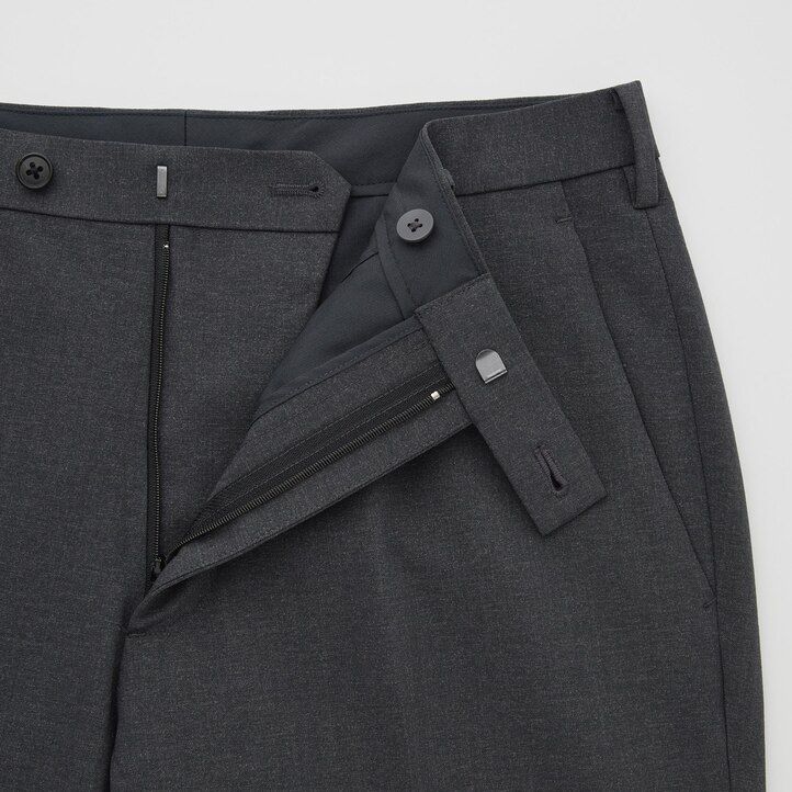 uniqlo airsense ultraleichte herrenhose in wolloptik marineblau