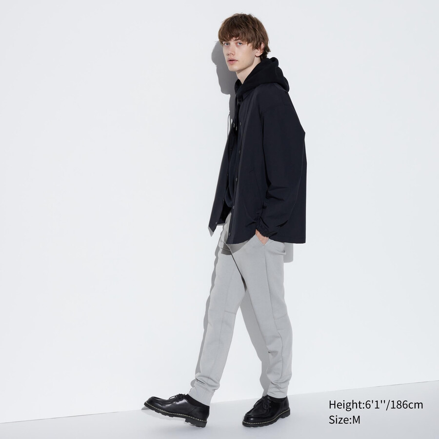 uniqlo dry stretch herrenhose hellgrau