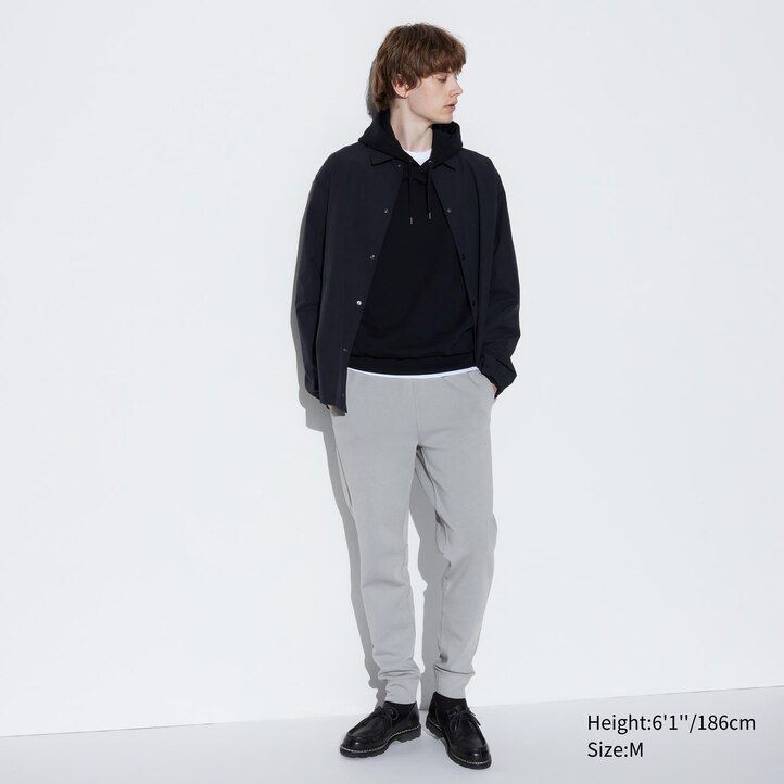 uniqlo dry stretch herrenhose hellgrau