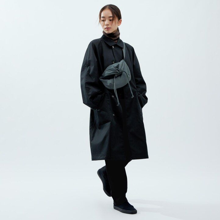 uniqlo mini-turnbeutel für damen grün