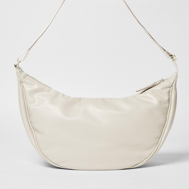 gelbe runde uniqlo-schultertasche für damen