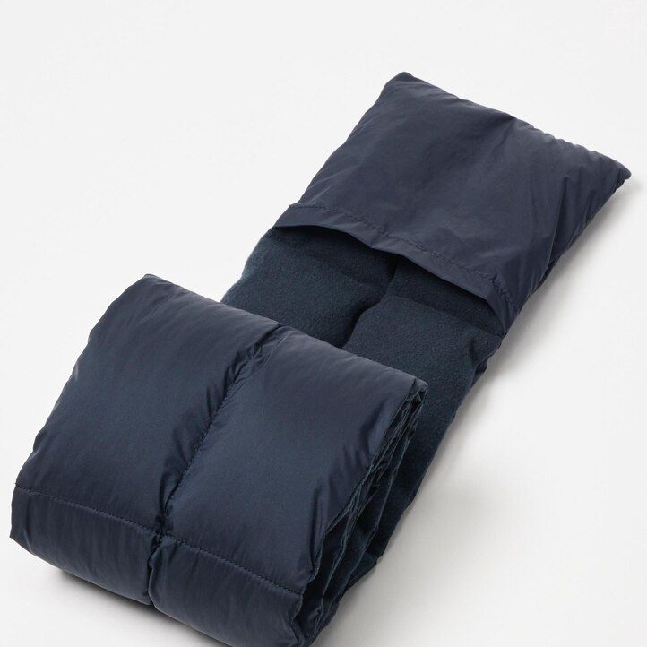 uniqlo heattech gefütterter wattierter schal damentaschen olivgrün