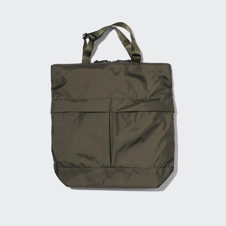 schwarze uniqlo damen-mehrzwecktasche zweifach tragbar