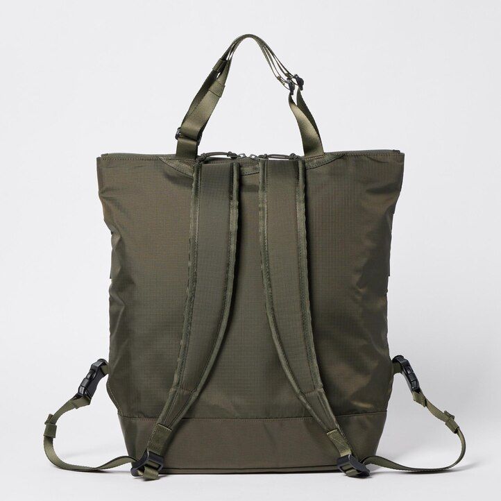 schwarze uniqlo damen-mehrzwecktasche zweifach tragbar
