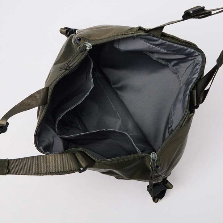 schwarze uniqlo damen-mehrzwecktasche zweifach tragbar