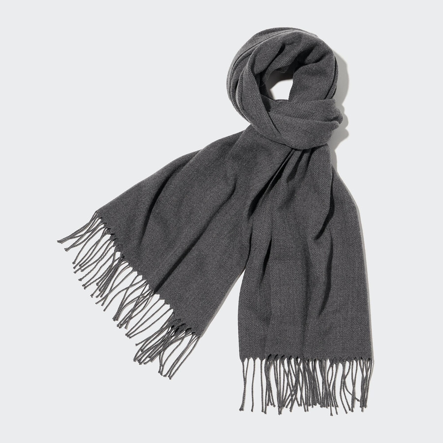 uniqlo heattech schal-taschen für damen grau