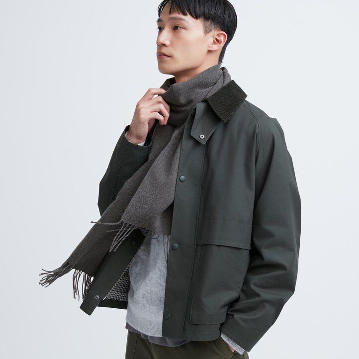 uniqlo heattech schal-taschen für damen grau