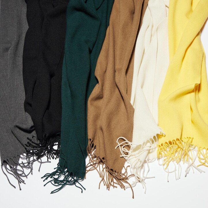 uniqlo heattech schal-taschen für damen grau