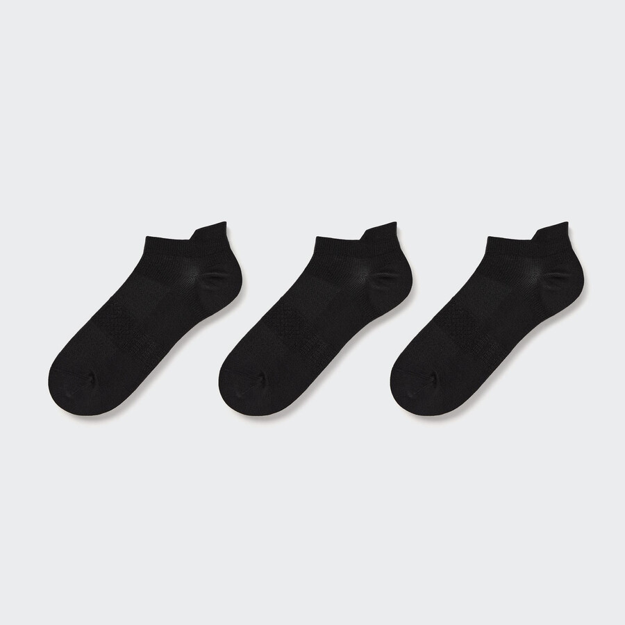 uniqlo sports drei paar damensocken schwarz
