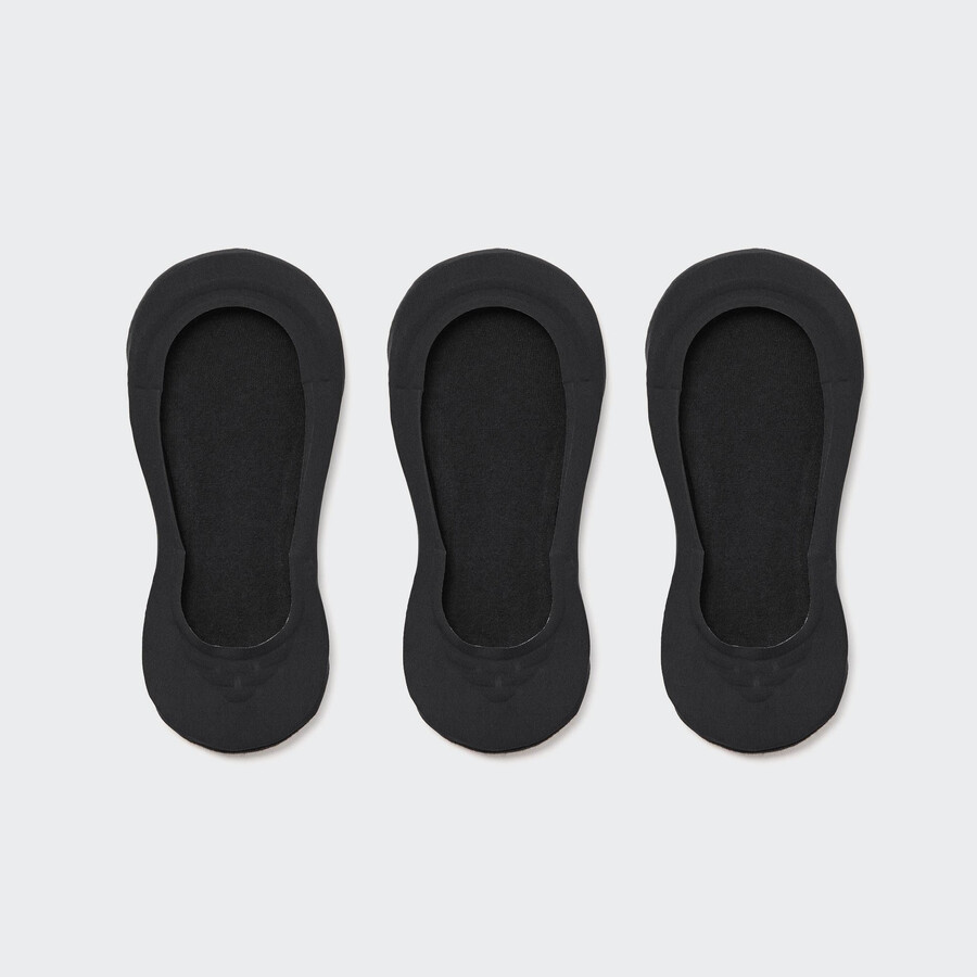 schwarze damen-socken von uniqlo transparent unsichtbar drei paar